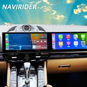 Dual Screen Stereo For Porsche Cayenne 2010-2017 GPS Navigation Multimedia Video Player Android Auto Radio Carplay Head Unit